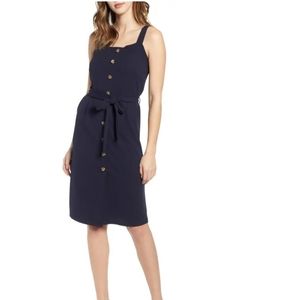 VERO MODA MILLE BUTTON DRESS NAVY COLOR SIZE M